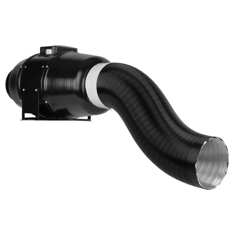 Dalap ALUDAP D - round black flexible duct up to 200°C